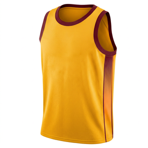 Ensemble d'uniformes de basketball brodés en 3D 100 % polyester à séchage rapide sans manches pour les essais de clubs et l'entraînement quotidien - Product Image 6