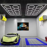 Entrega rápida Hexagon Led Garage Light Hexagon Lights para decoración Hall Gym
