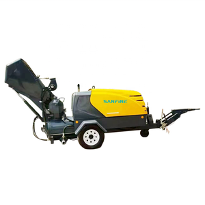Máquina pulverizadora de hormigón <span class=keywords><strong>para</strong></span> mezcla semiseca de mortero, bomba de mortero con tolva, transportador de mortero montado en semirremolque - Product Image 2