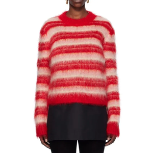 Maglione Invernale Bianco Arcobaleno per Ragazze, Stile Carino e Dolce, Vendita Calda - Product Image 1