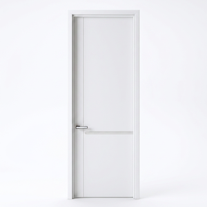 Porte intérieure <span class=keywords><strong>en</strong></span> <span class=keywords><strong>bois</strong></span> écologique de luxe pour chambre principale, anti-rayures, imperméable, panneau HDF moderne, insonorisation premium, mélamine - Product Image 1