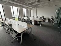 Chaise de bureau ergonomique en maille avec accoudoirs réglables et coussin lombaire, chaises de bureau modernes personnalisables avec logo