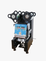 Machine de scellage automatique de gobelets, scelleuse de film pour gobelets de thé au lait, machine à sceller les plateaux, machine à seau chromé