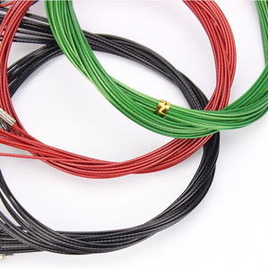 50cm 150LBS Black/Red/Green Sea Fishing Wire Leaders Heavy Duty Fishing Steel Wire Leaders con girevoli e bottoni automatici - Product Image 3