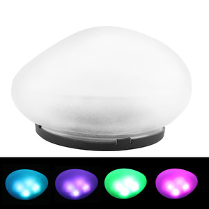 Lampe solaire de jardin en plastique, imitation galet, colorée, étanche, LED, pour la décoration de jardin, de cour et de paysage - Product Image 3