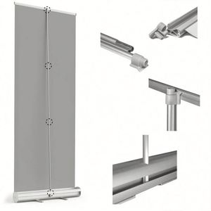 แบนเนอร์งานแต่งงานแบบม้วนเก็บได้ ขนาดใหญ่ พร้อมรูปภาพต้อนรับ พิมพ์โลโก้ตามสั่ง - Product Image 5