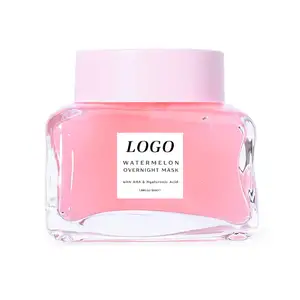HANLINGER Creme hidratante para rosto anti-acne de marca própria, ácido hialurônico 75% extrato de melancia rosa AHA