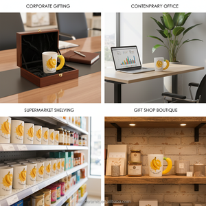 Taza de Cerámica con Asa de Plátano 3D, Taza de Café, Leche o Té con Estampado de Fruta Divertida, Regalo Original - Product Image 4