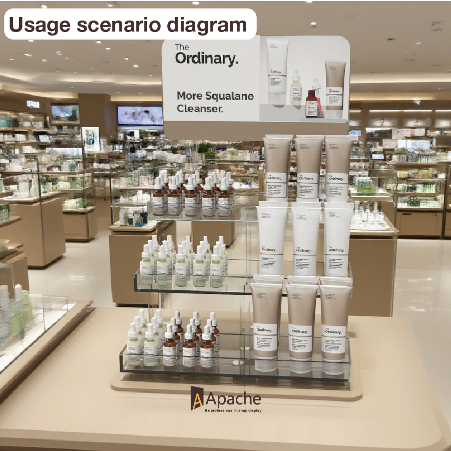 Apache Custom Acrylic Skincare Organizer for Professional Medical Beauty Clinics, Spa Receptions and Luxury Cosmetic Boutique — view 5