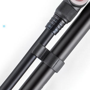 מיני משאבת אופניים ניידת מסגסוגת אלומיניום בלחץ גבוה 300 PSI שסתום שסתום שרדר מד צמיג הלם מזלג מתנפח - Product Image 4