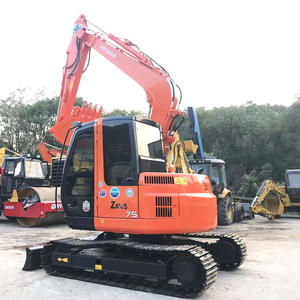 7.5 tonnes Mini pelle 90% nouvelle pelle d'occasion Hitachi Zx75 Zaxis75 petites excavatrices Machine avec de faibles heures de travail - Product Image 1