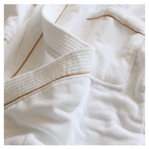 <span class=keywords><strong>Accappatoio</strong></span> Bianco per Hotel in Cotone 100% di Lusso, Termico <span class=keywords><strong>con</strong></span> <span class=keywords><strong>Collo</strong></span> <span class=keywords><strong>a</strong></span> <span class=keywords><strong>Scialle</strong></span>, per Uomo - Product Image 6