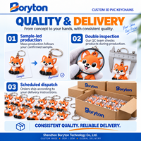 Porte-clés en caoutchouc personnalisé avec logo en relief, figurine de dessin animé 3D en PVC en forme d'étoile, pour récompenses étudiantes