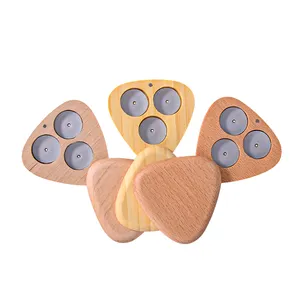 Palettes de fards à paupières magnétiques Palette de pigments vides Casseroles rechargeables 3 trous Boîtier magnétique compact rond 26.5mm Boîtes