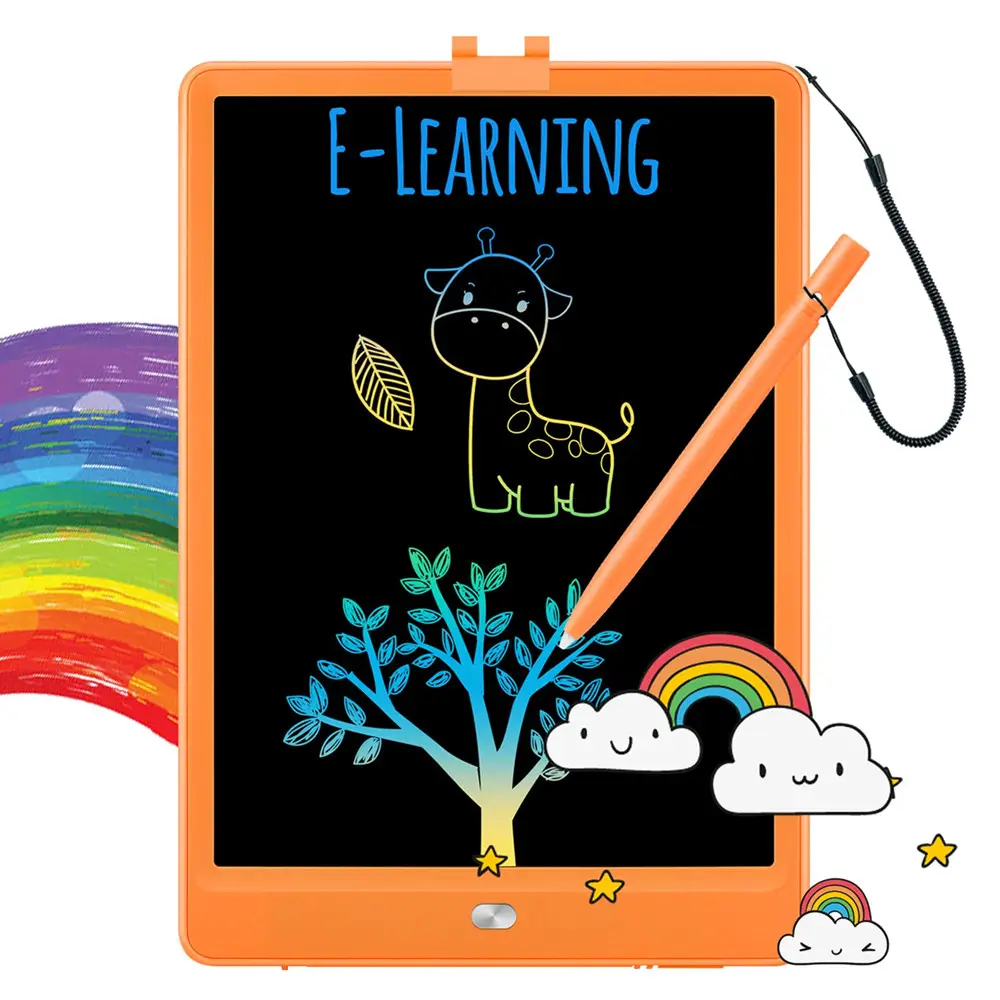 Factory Colorful lcd writing tablet 12 inch board Drawing tablet writing erasable paperless pad