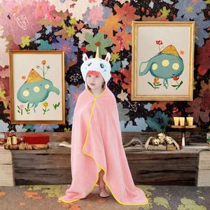 Toalla con Capucha para Niños Michley, 70*120cm, Diseño de Animales de Playa, Bordado de Oso de Dibujos Animados, Secado Rápido, Ecológica, para Baños - Product Image 3
