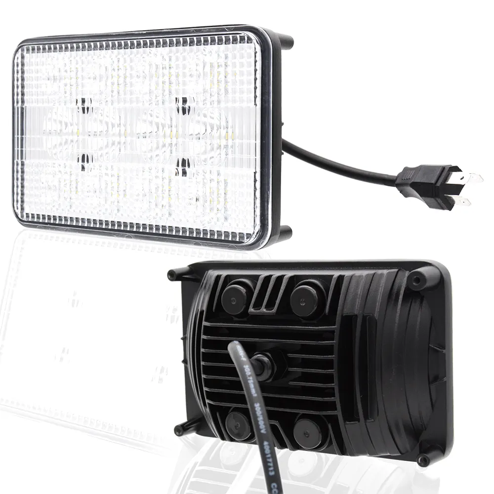 4x6 60W rectángulo de inundación Hola baja haz Tractor Led luz de trabajo con Ip67 para Agco 30-3534510, 7216219