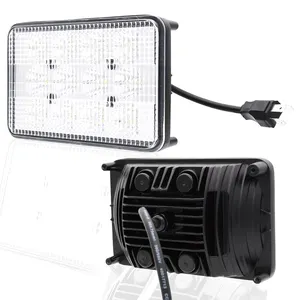 4x6 60W Rectangle Flood Hi Low Beam Tractor Led Working Light With Ip67 For Agco 30-3534510 7216219