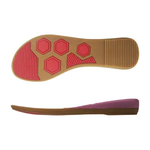 New arrival fashion double color rubber outsole for casual shoes