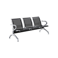 Chaise d'attente économique 1 2 3 4 5 places pour salon de coiffure, banque, hall de service, aéroport, salle d'attente, bureau, hall de gare, bus