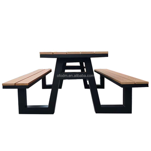 Modern Design Aluminum Frame Cafe Dining Set <b>Foldable</b> <b>Garden</b> Patio Furniture With Waterproof Armrest Chair and Outdoor <b>Table</b> HY- - Product Image 1