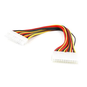 Câble ATX <span class=keywords><strong>24</strong></span> broches <span class=keywords><strong>RGB</strong></span> mâle à 24Pin femelle câble d'extension d'alimentation 30cm pour PC interne PSU TW fil de connecteur d'alimentation - Product Image 4
