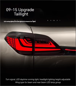 Luces Traseras LED Funkywheel para Lexus RX Series 09-15, Lente Transparente, Luz de Giro Secuencial Roja - Product Image 6