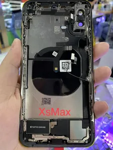 Iphone X Xs Xs max 11 pro maxXRバックシャーシ用に100% テストされた小さな部品、フレームガラスリアハウジングバッテリーカバー付き