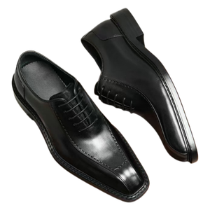 Zapatos de Vestir de Cuero Genuino Premium para Hombre, Calzado Formal de Negocios de Piel de Vaca, Transpirable y Duradero - Product Image 3