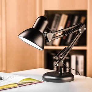 Lámpara de Escritorio con Clip Metálico, Bombilla Incandescente E27, Lámpara de <span class=keywords><strong>Lectura</strong></span> de Metal Clásica, Lámpara de Mesa LED para Estudio - Product Image 6