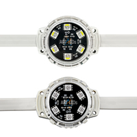 Lumières Extérieures Permanentes 40mm DC24V 6LED WS2811 UCS2903 UCS2904 RGB RGBW IP66 Étanche LED Pixel Point Light Source LED
