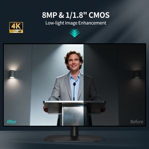 20x 4K Ultra HD Otomatik Takipli PTZ Konferans Kamerası, Video Toplantıları, Canlı Yayınlar, Uzaktan Eğitim için Yapay Zeka Çerçevelendirme Özelliğiyle - Product Image 4