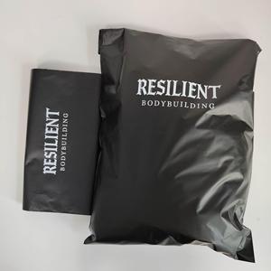 Matte Black Shipping Bags with White Print Gradient Mailer Bag- Custom Poly Mailers for Streetwear & Apparel - Product Image 6