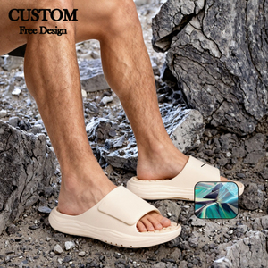 Sandalias EVA con Logotipo Personalizado, Ajustables con Velcro, Masajeadoras de Pies, Ligeras, de Verano, con Suela Gruesa de Goma Antideslizante para Hombre - Product Image 3