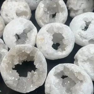 Bán buôn Chất lượng cao tinh thể tự nhiên rõ ràng thạch anh Sphere với geode cụm để trang trí - Product Image 3