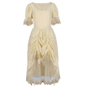 Costume d'Halloween Robe vintage médiévale de la Renaissance avec encolure carrée et taille liée Style chaud inspiré de la télévision et des films - Product Image 1