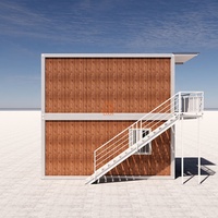 Maisons préfabriquées portables à faible coût, à deux étages, à une pièce, en kit, unités de 20 et 40 pieds, modernes, pour usage scolaire, conteneurs habitables préfabriqués