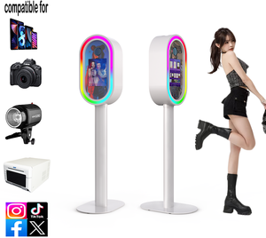 Photomaton ovale léger <span class=keywords><strong>en</strong></span> aluminium de 14 kg, très populaire, avec trous de fixation pour flash réservés et ventilateur de refroidissement intégré au bas - Product Image 1