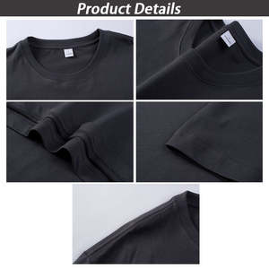 Ensemble short et t-shirt pour homme en coton biologique 100% teint uni 220 grammes, vente en gros, fabricant, t-shirts d'été personnalisés avec mon logo - Product Image 5