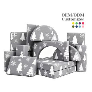 मॉड्यूलर बच्चे खेलते हैं और टॉडलर सोफे, चाइल्ड सेक्शनल सोफा, प्लेरूम रूम के लिए चाइल्ड सोफा, परिवर्तनीय फोम और फर्श कुशन - Product Image 1