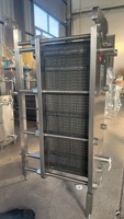 Échangeur de chaleur à plaques sanitaire SUS304 SUS316, refroidisseur à plaques ondulées pour brasserie