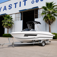 Bateau en fibre de verre à coque en V profond de 24 pieds avec siège de conduite rotatif et banquette en U – Bateau rapide C-Inshore pour la pêche et le divertissement