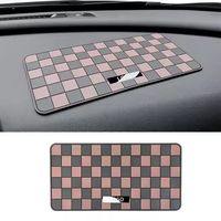 Rutsch festes Soft Plaid Design Multifunktion ales Auto Interieur Silikon Dash Rutsch feste Matte Sonnenbrille Handy Aufbewahrung matte