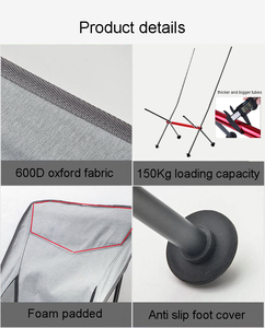 Appui-tête de chaise de <span class=keywords><strong>camping</strong></span> pliable gris ultra léger, portable de haute qualité pour l'extérieur, vente en gros - Product Image 5