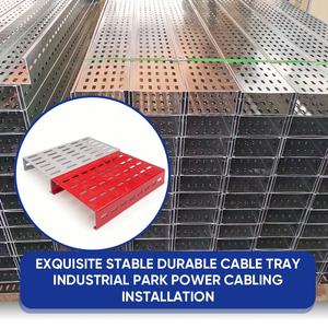 Chemin de câbles perforé à haute capacité de charge pour complexes commerciaux et centres commerciaux, gestion des courants forts et faibles, vente directe usine - Product Image 1