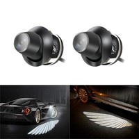 Vente chaude rétroviseur de voiture lumière de bienvenue style universel ailes d'ange lumière de projection éclairage décoratif modifié
