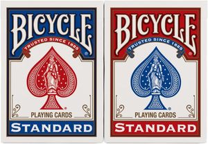 <span class=keywords><strong>Jeu</strong></span> <span class=keywords><strong>de</strong></span> cartes 2 paquets, taille poker standard, rouge et bleu |   <span class=keywords><strong>Jeu</strong></span> <span class=keywords><strong>de</strong></span> cartes personnalisable avec finition coussin d'air, fabriqué en Chine, 52 cartes + 2 jokers, excellent - Product Image 2