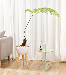 <span class=keywords><strong>Pot</strong></span> de Fleurs Rond Brossé <span class=keywords><strong>en</strong></span> Plastique Moderne de Haute Qualité, Support Vertical pour Salon, Décoration Intérieure, Grandes Jardinières - Product Image 6