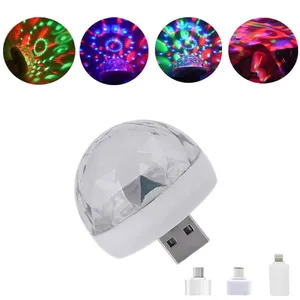 Led Small Magic Ball für LED-Bühnen licht Party Sound Control Mini-Effekt USB-Ball DJ Lichter Disco