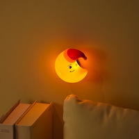 Mini veilleuse à LED, étoile, lune et nuage, à intensité variable, rechargeable, pour chambre à coucher, applique murale décorative, cadeau mignon pour enfants